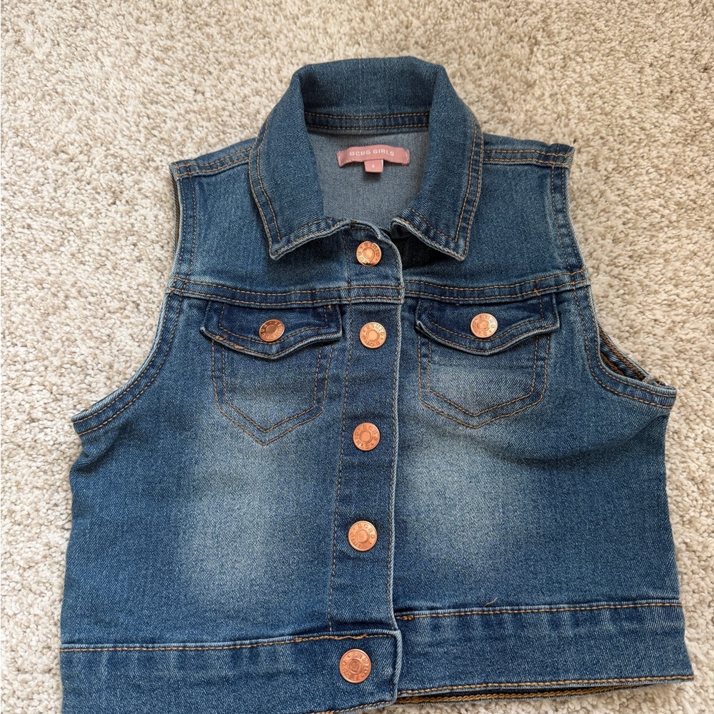BCBG Blue Denim Vest for Kids
